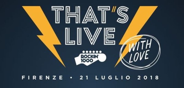 Logo Concerto That's Live 2018 Rockin'1000 con Courtney Love
