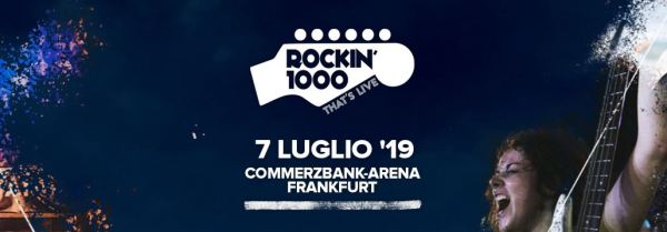 Banner ufficiale Rockin'1000 Frankfurt